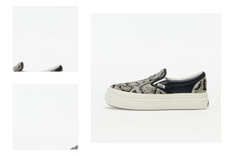 Vans Super ComfyCush Slip-On (Snake/ Pony) Black/ Marshmallow 4