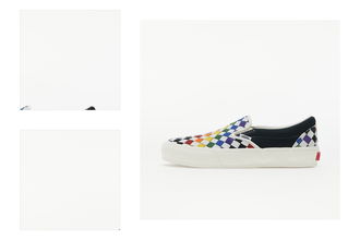 Vans Vault Classic Slip-On LX (Pride) Woven Leather/ Rainbow/ Marshmallo 4