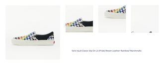 Vans Vault Classic Slip-On LX (Pride) Woven Leather/ Rainbow/ Marshmallo 1