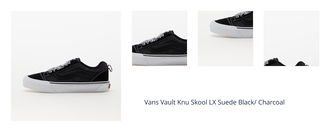 Vans Vault Knu Skool LX Suede Black/ Charcoal 1