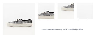 Vans Vault OG Authentic LX (Canvas/ Suede) Dragon/ Black 1