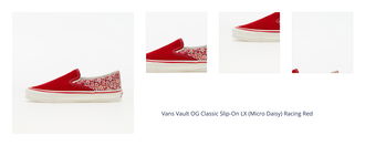 Vans Vault OG Classic Slip-On LX (Micro Daisy) Racing Red 1