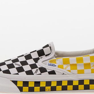 Vans Vault OG Classic Slip-On LX Vault Checkerboard Black/ Yellow 5