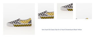 Vans Vault OG Classic Slip-On LX Vault Checkerboard Black/ Yellow 1