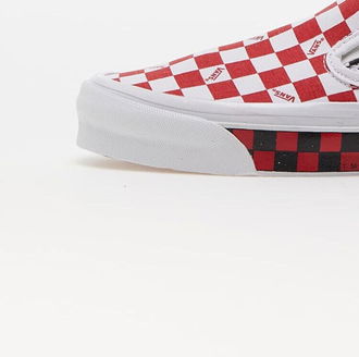 Vans Vault OG Classic Slip-On LX Vault Checkerboard Red/ Black 8