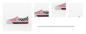 Vans Vault OG Classic Slip-On LX Vault Checkerboard Red/ Black 1