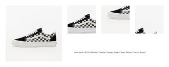 Vans Vault OG Old Skool LX (Suede/ Canvas) Black/ Classic White/ Checker Board 1