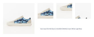 Vans Vault OG Old Skool LX (SUEDE/CANVAS) Cream White/ Light Blue 1