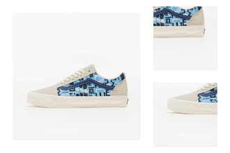 Vans Vault OG Old Skool LX (SUEDE/CANVAS) Cream White/ Light Blue 3