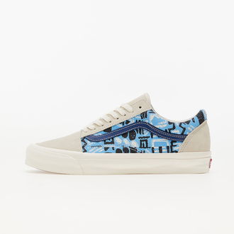 Vans Vault OG Old Skool LX (SUEDE/CANVAS) Cream White/ Light Blue 2