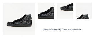 Vans Vault OG Sk8-Hi LX (OG Static Print) Black/ Black 1