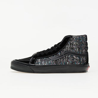 Vans Vault OG Sk8-Hi LX (OG Static Print) Black/ Black 2