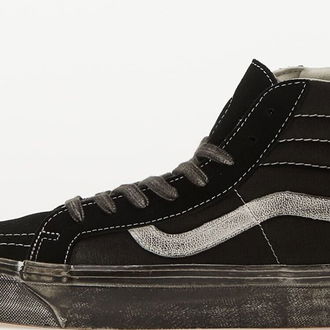 Vans Vault OG SK8-Hi LX Stressed Black/ White 5