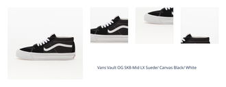 Vans Vault OG SK8-Mid LX Suede/ Canvas Black/ White 1