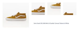 Vans Vault OG SK8-Mid LX Suede/ Canvas Tobacco/ White 1