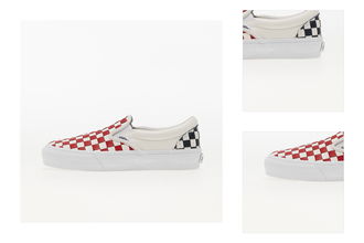 Vans Vault OG Slip-On LX (Leather Woven) White/ Red 3