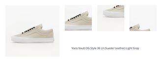 Vans Vault OG Style 36 LX (Suede/ Leather) Light Gray 1