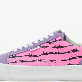 Vans Vault Old Skool NS OG LX (Suede/ Canvas) Barbed Wire/ Pink 5