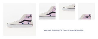 Vans Vault SK8-Hi LX (Cali Thornhill Dewitt) White/ Pink 1