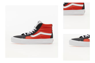 Vans Vault Sk8-Hi Reissue (Leather) Black/ Orange/ White 3