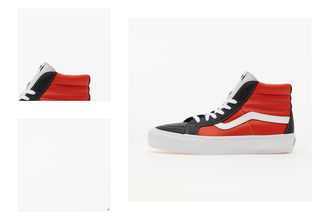 Vans Vault Sk8-Hi Reissue (Leather) Black/ Orange/ White 4