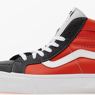 Vans Vault Sk8-Hi Reissue (Leather) Black/ Orange/ White 5