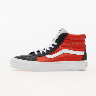 Vans Vault Sk8-Hi Reissue (Leather) Black/ Orange/ White 2