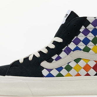 Vans Vault SK8-Hi VLT LX (Pride) Woven Leather/ Rainbow/ Marshmallo 5