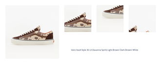 Vans Vault Style 36 LX (Savanna Spirit) Light Brown/ Dark Brown/ White 1