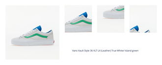 Vans Vault Style 36 VLT LX (Leather) True White/ Island green 1