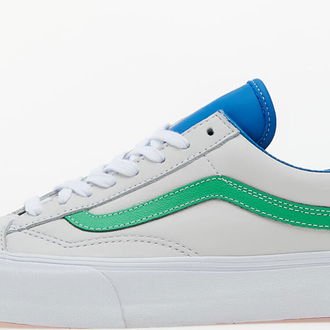 Vans Vault Style 36 VLT LX (Leather) True White/ Island green 5