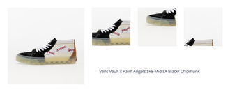 Vans Vault x Palm Angels Sk8-Mid LX Black/ Chipmunk 1