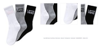 Vans WM Classic Crew Wmns 3-Pack Socks - Dámske - Ponožky Vans - Viacfarebné - VN0A49ZF9RP1 - Veľkosť: 36.5 1