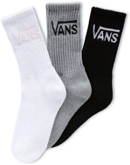 Vans WM Classic Crew Wmns 3-Pack Socks - Dámske - Ponožky Vans - Viacfarebné - VN0A49ZF9RP1 - Veľkosť: 36.5