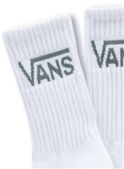 Vans WM Classic Crew Wmns Socks 3-Pack White - Dámske - Ponožky Vans - Biele - VN0A49ZFY641 - Veľkosť: 36.5 6