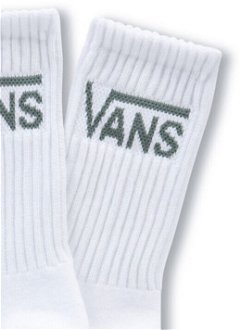Vans WM Classic Crew Wmns Socks 3-Pack White - Dámske - Ponožky Vans - Biele - VN0A49ZFY641 - Veľkosť: 36.5 7