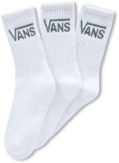 Vans WM Classic Crew Wmns Socks 3-Pack White - Dámske - Ponožky Vans - Biele - VN0A49ZFY641 - Veľkosť: 36.5 2