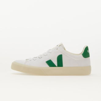 Veja Campo Canvas W White/ Emeraude 2