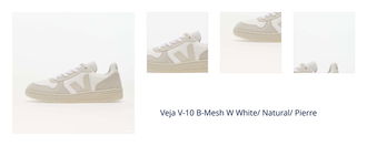 Veja V-10 B-Mesh W White/ Natural/ Pierre 1