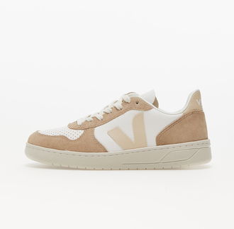 Veja V-10 Ch Leather W Extra-White/ Sable/ Sahara