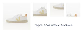 Veja V-10 CWL W White/ Sun/ Peach 1