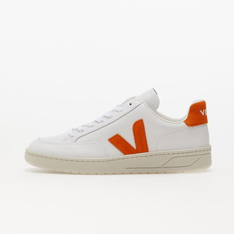 Veja V-12 Leather Extra-White/ Pumpkin 2