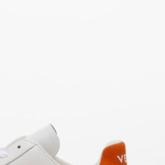 Veja V-12 Leather Extra-White/ Pumpkin 7