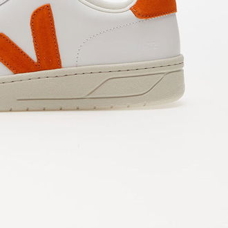 Veja V-12 Leather Extra-White/ Pumpkin 9