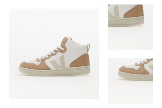 Veja V-15 Chromefree Leather W Extra-White/ Pierre/ Sahara 3