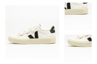 Veja W Recife Logo Chromefree Leather Extra White/ Black 3