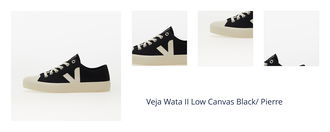 Veja Wata II Low Canvas Black/ Pierre 1