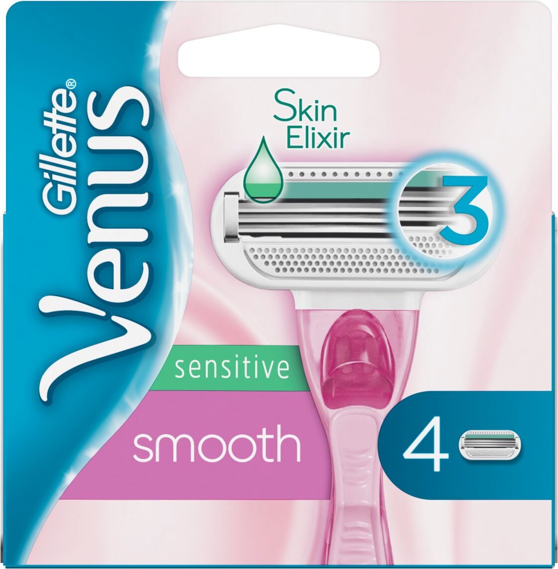 Venus Sensitive smooth Náhradné hlavice 4ks