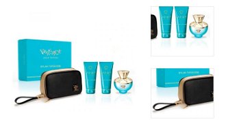 Versace Dylan Turquoise - EDT 100 ml + parfémovaný tělový gel 100 ml + sprchový gel 100 ml + kosmetická taštička 3