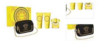 Versace Yellow Diamond – EDT 90 ml + telové mlieko 100 ml + sprchový gél 100 ml + kozmetická taštička 3